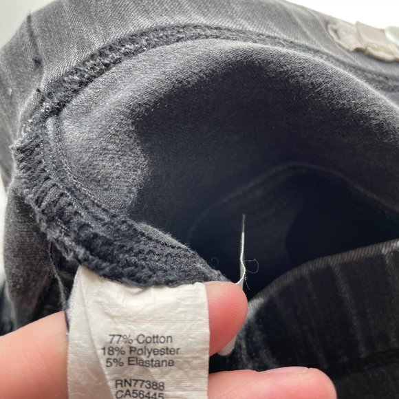 Madewell Black Pull-On Stretch Skinny Ankle The Anywhere Jean Women's Size 28 - Picture 9 of 9